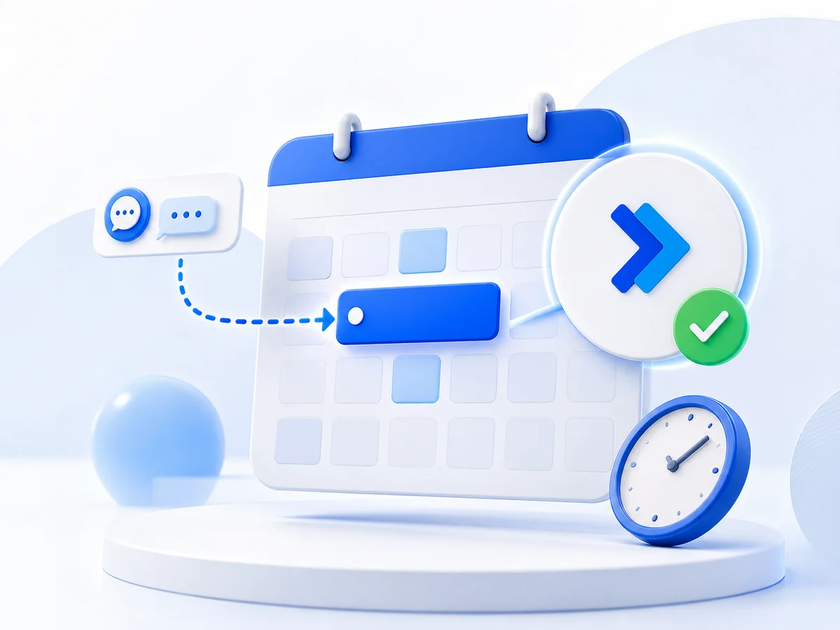 Agendamento automático integrado à conversa