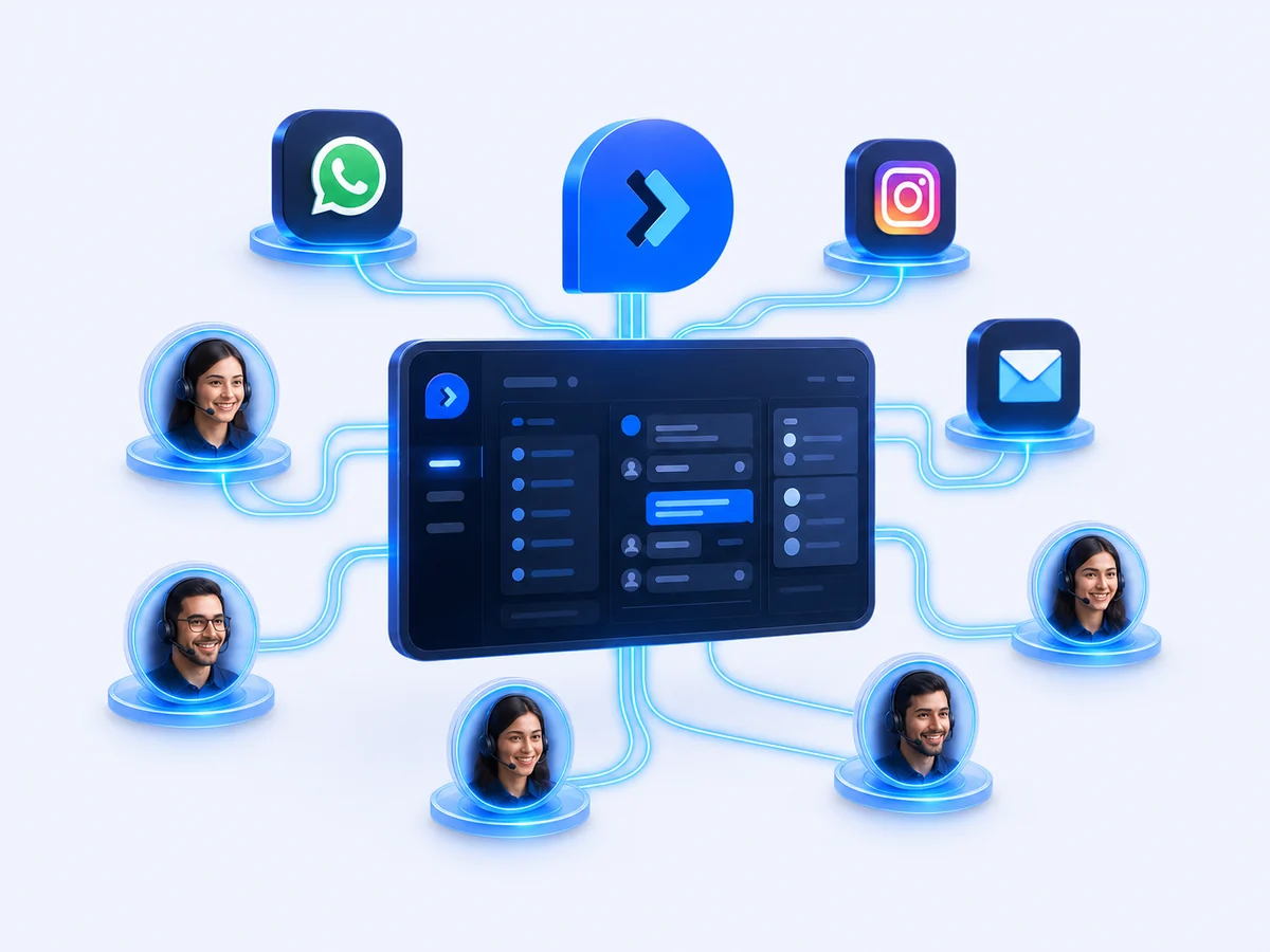 Canais e atendentes centralizados no painel da Lead Converte