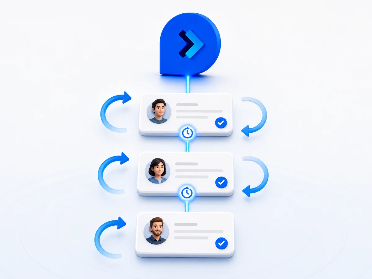 Fluxo organizado de acompanhamento de contatos